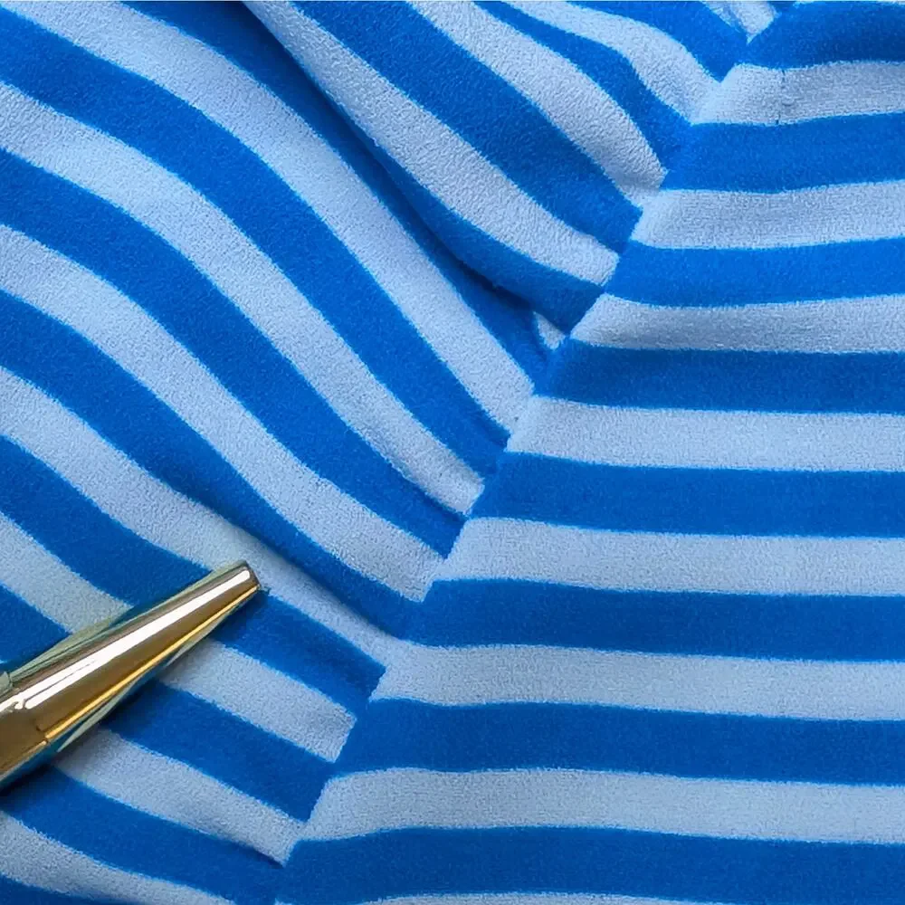 Tommy Bahama Off Shoulder Maxi Dress S Blue White Stripe Tiered Ruffle Resort - Picture 10 of 16
